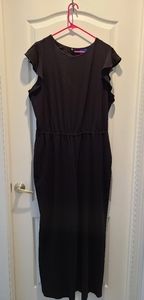 XXL APT 9 Short Sleeve Black Jumpsuit